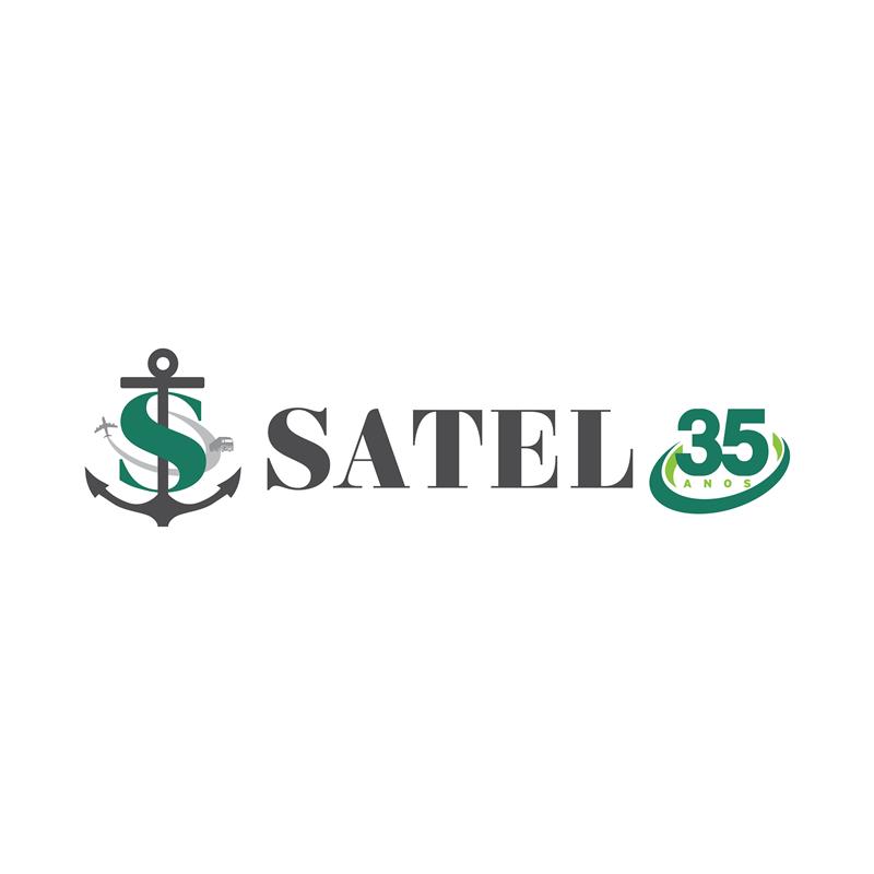 logotipo da satel 35 anos